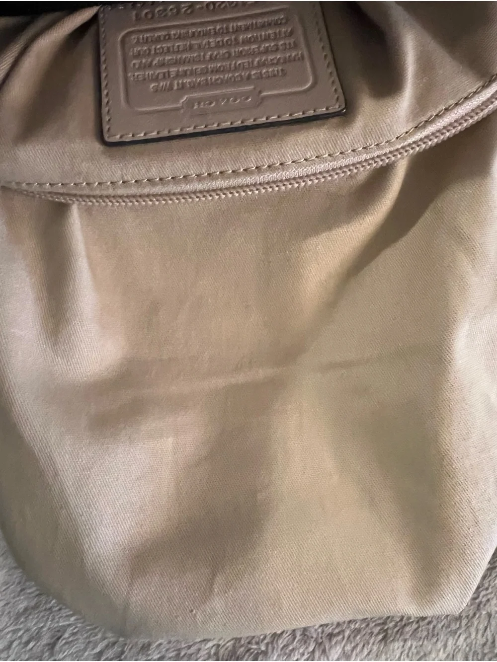 Coach Legacy Two-Tone North South Black and Cream Leather Satchel